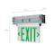 Nuvo Green Mirror Edge Lit LED Exit Sign, 2.94 Watts, Dual Face, 120V/277 Volt, Silver Finish 67/115 - alternate 5